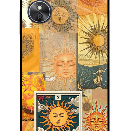 Sun Oppo A17 Glass Case Back Cover by Casekaro