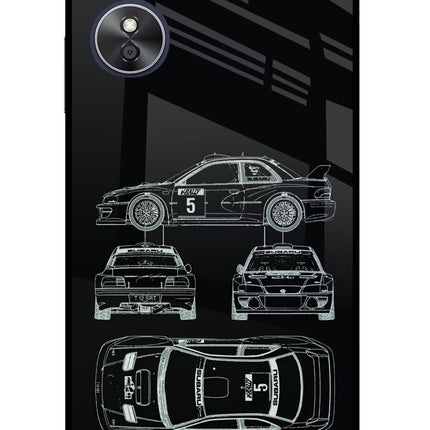 WRC'99 Oppo A17 Glass Case Back Cover by Casekaro