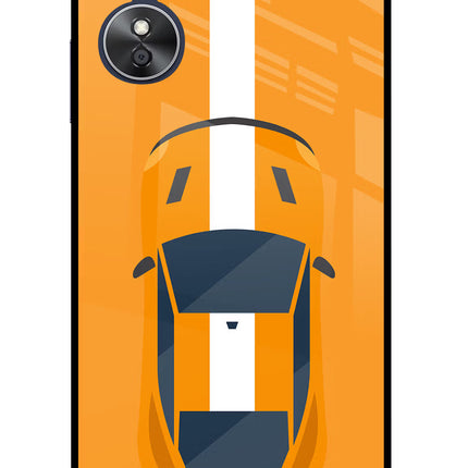 Highway Pursuit Oppo A17 Glass Case Back Cover by Casekaro