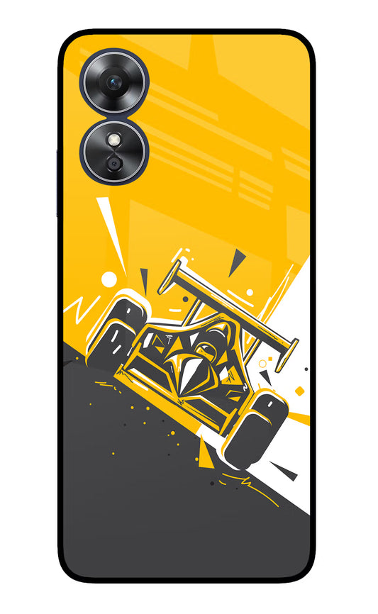 Track King Oppo A17 Glass Case