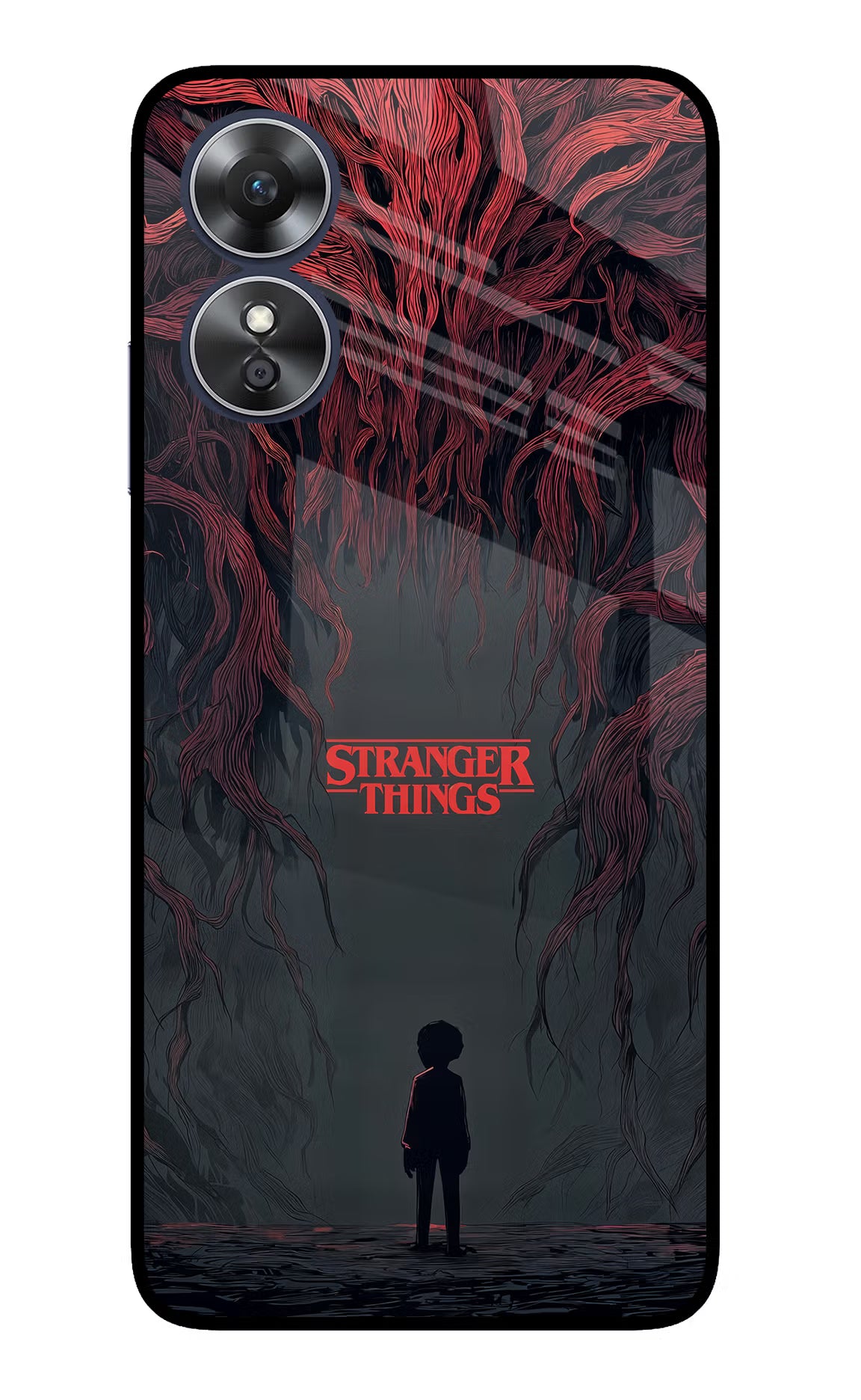 Ordinary Things Dark Side Oppo A17 Glass Case Back Cover by Casekaro