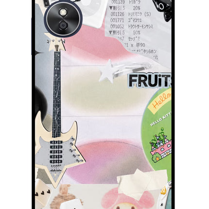 Softcore case Oppo A17 Glass Case Back Cover by Casekaro
