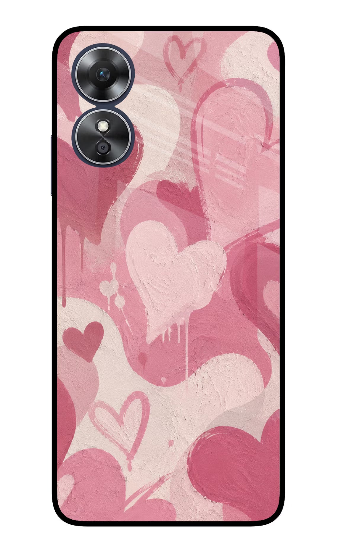 Hearty case Oppo A17 Glass Case