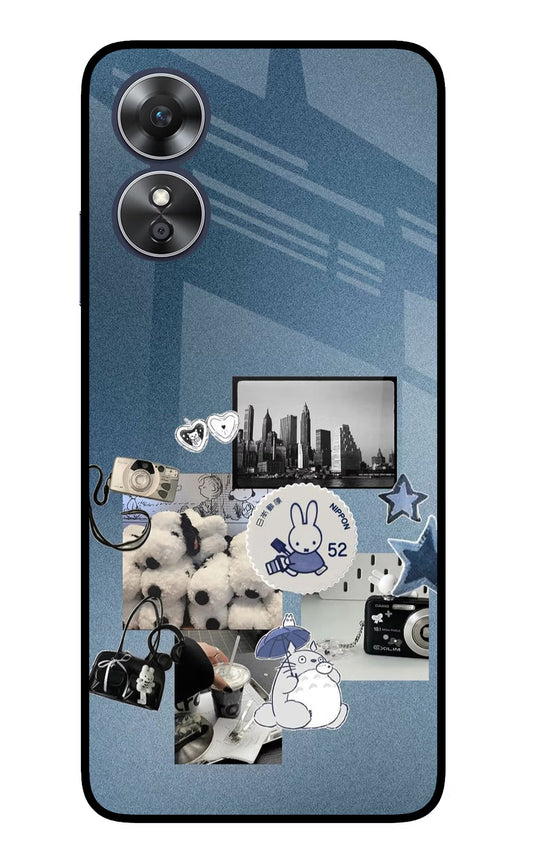 Miffy Oppo A17 Glass Case