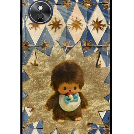 Woodooo Oppo A17 Glass Case Back Cover by Casekaro