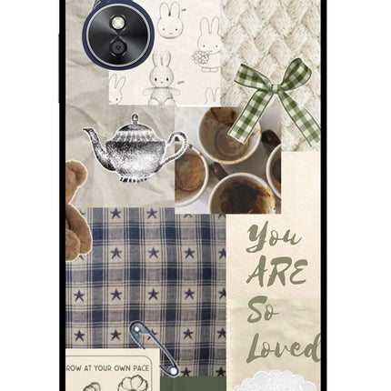 Cookie Oppo A17 Glass Case Back Cover by Casekaro