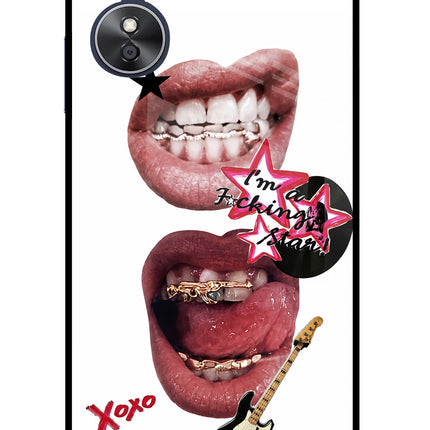 Rockstar Oppo A17 Glass Case Back Cover by Casekaro