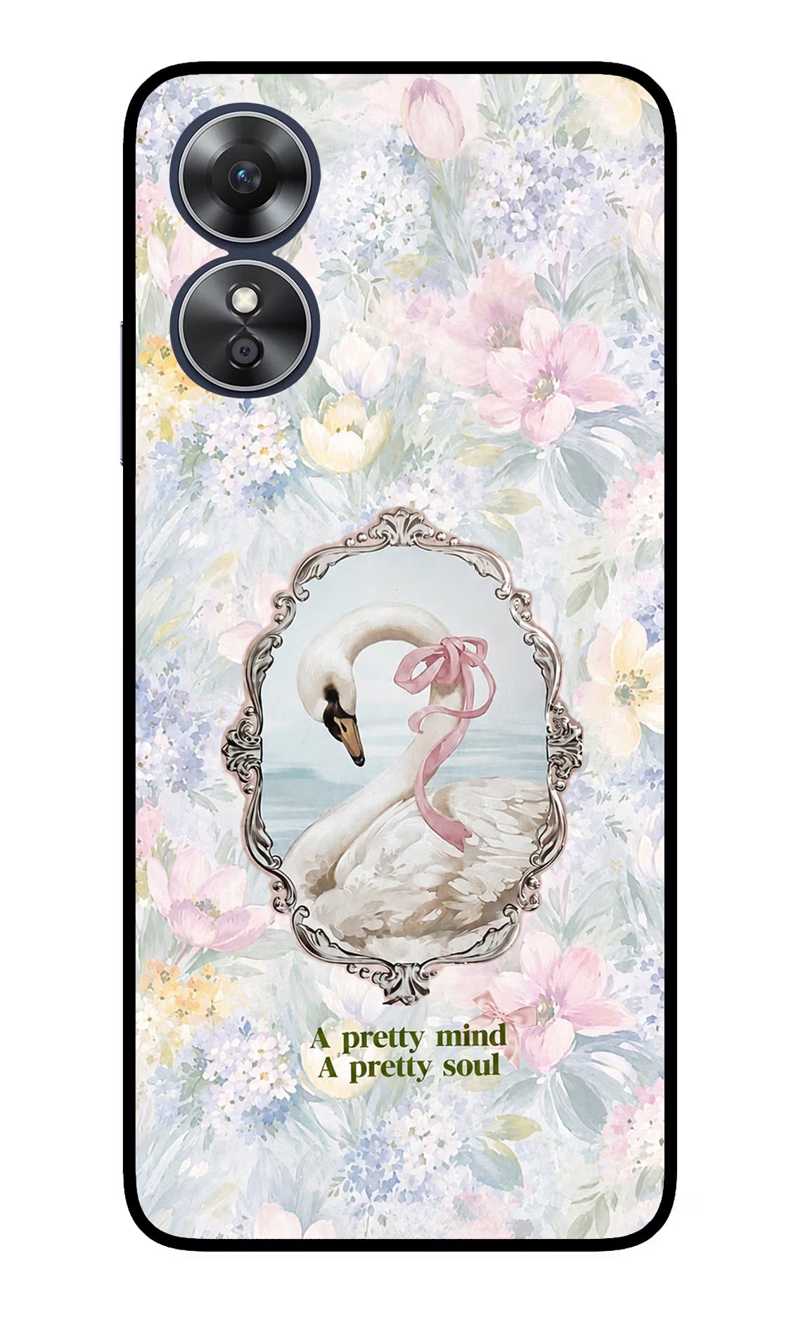 Pretty Mind Pretty Soul Oppo A17 Glass Case