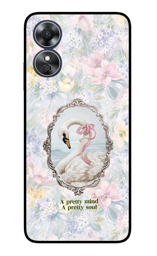 Pretty Mind Pretty Soul Oppo A17 Glass Case
