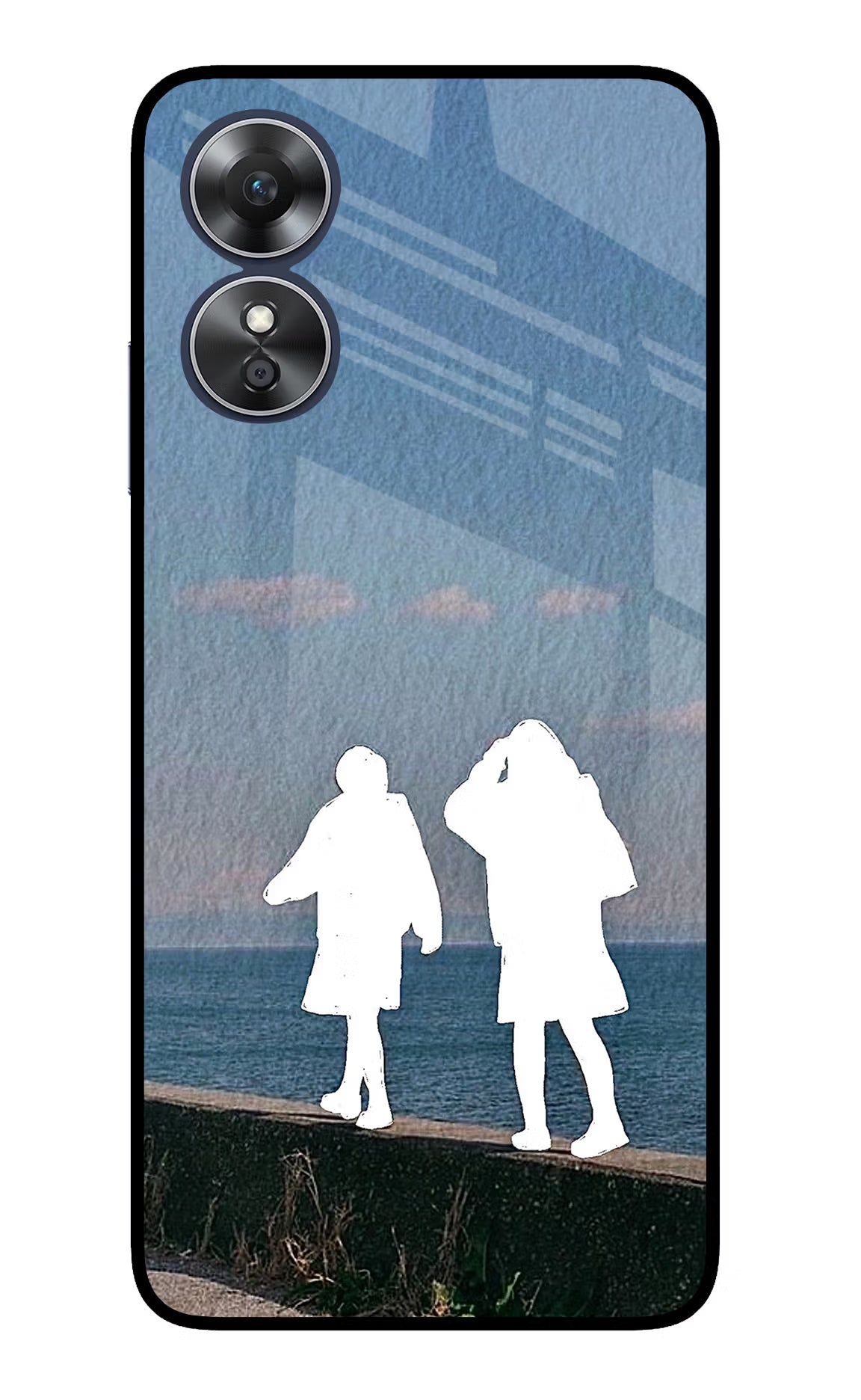Coastal Dream Oppo A17 Glass Case