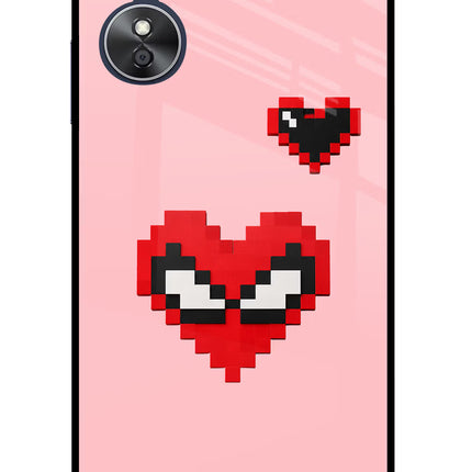 Gwen Heart Oppo A17 Glass Case Back Cover by Casekaro