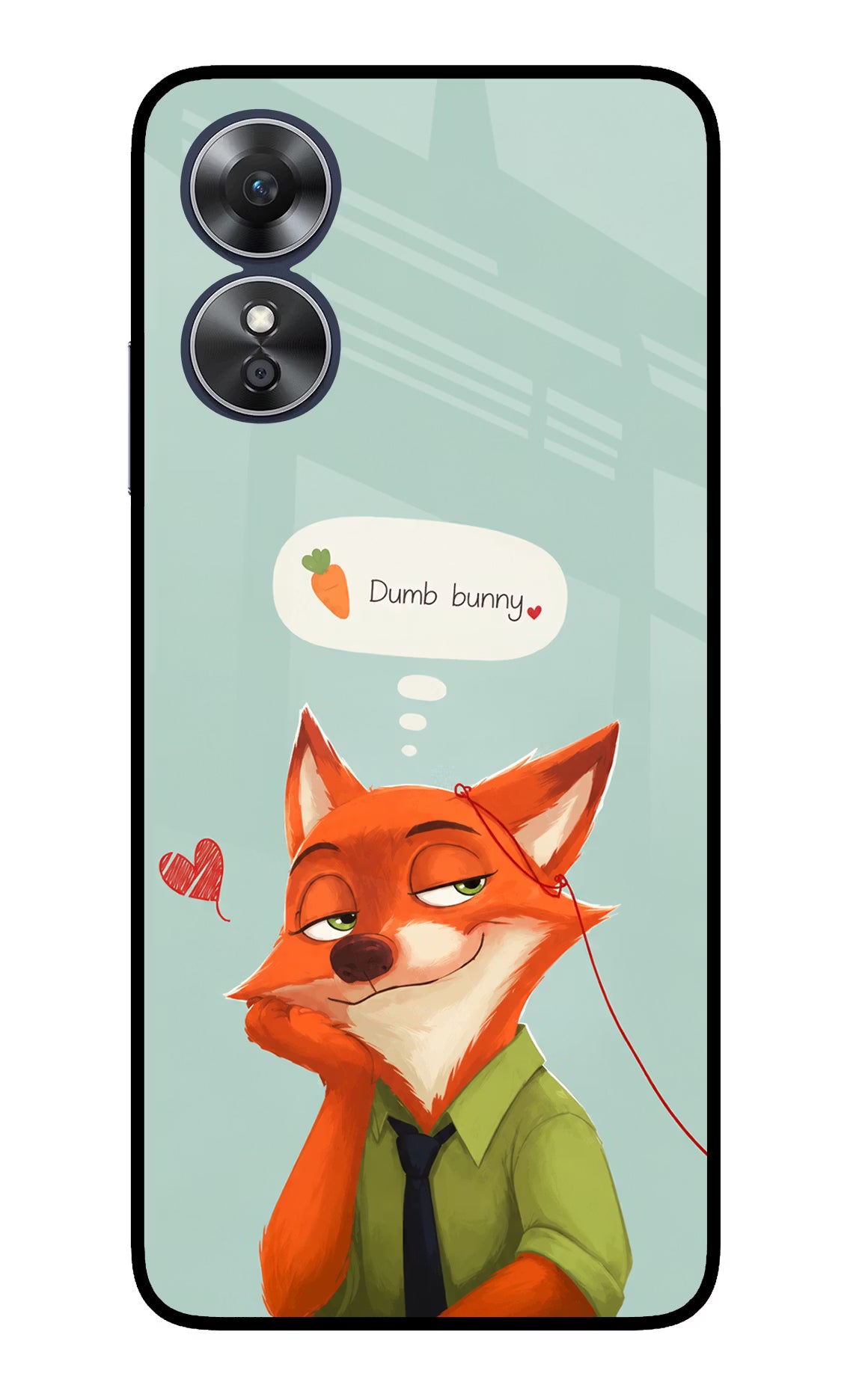 Nick Charm Oppo A17 Glass Case