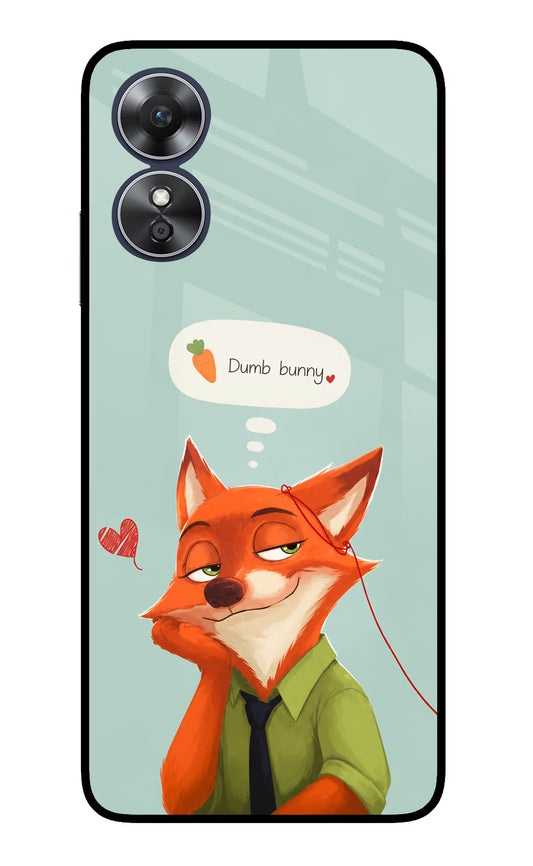 Nick Charm Oppo A17 Glass Case