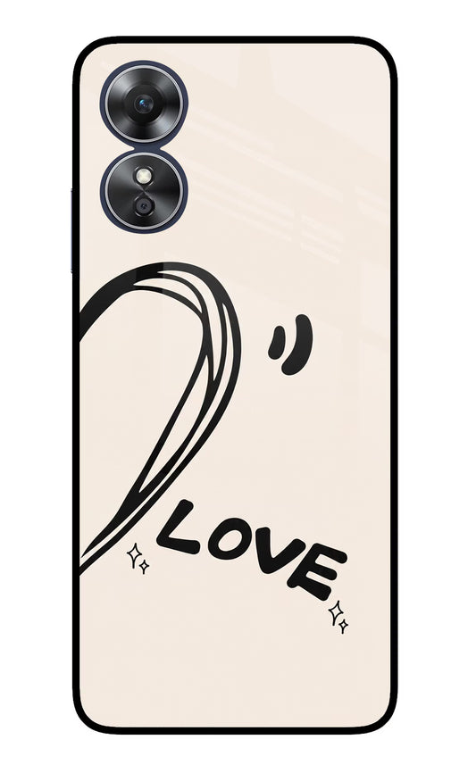 Soul Line Oppo A17 Glass Case