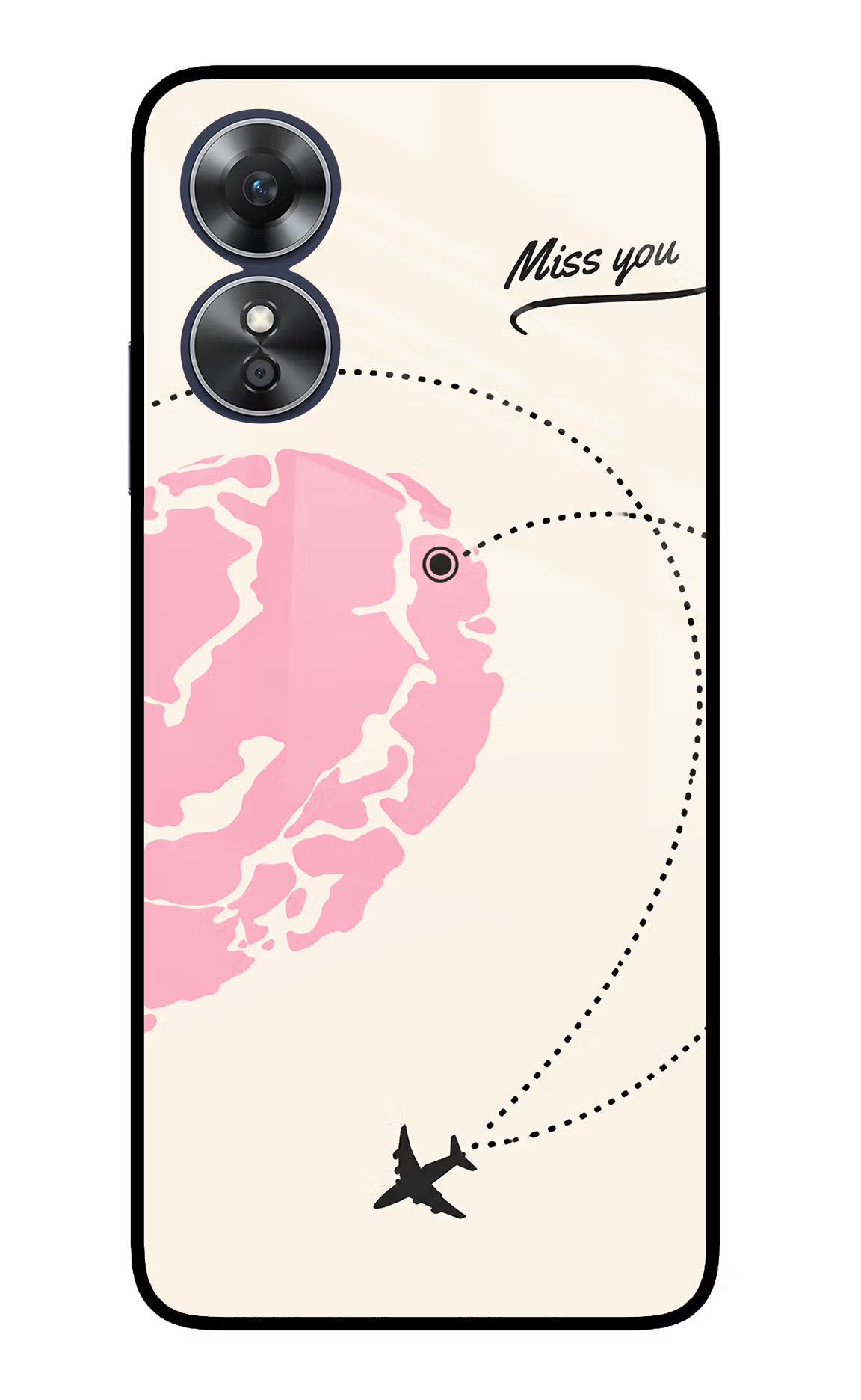 Miss Orbit Oppo A17 Glass Case