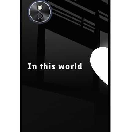 This World Oppo A17 Glass Case Back Cover by Casekaro