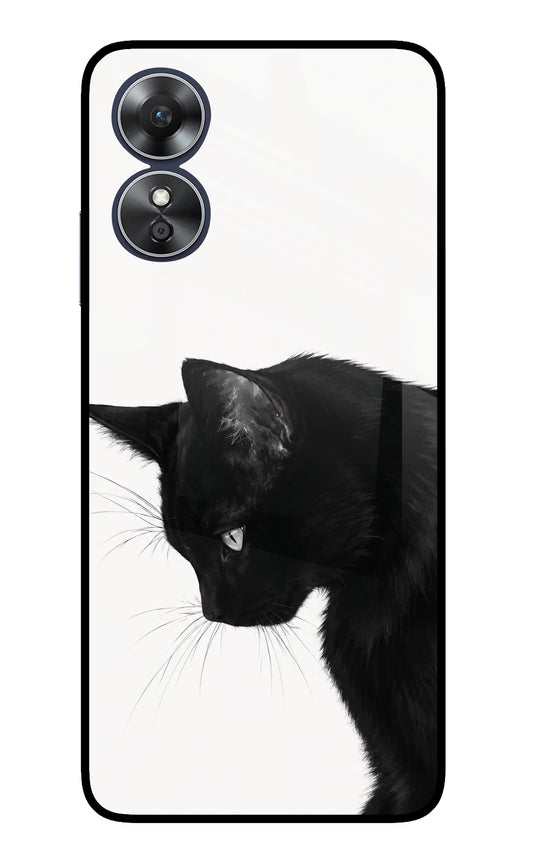Shadow Gaze Oppo A17 Glass Case