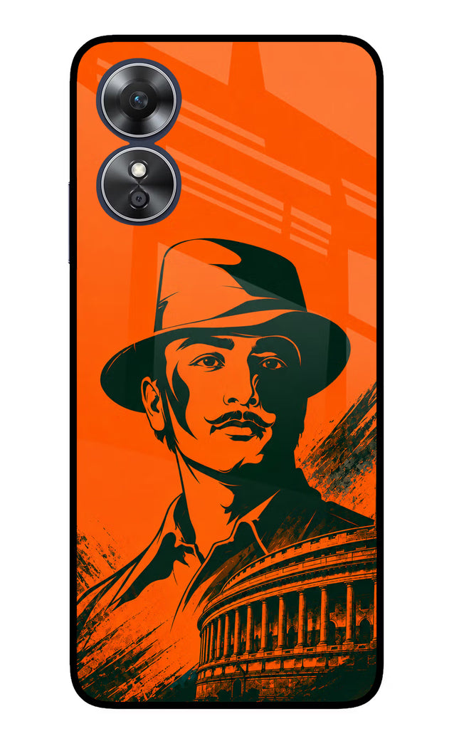 Bhagat Singh Legacy Oppo A17 Glass Case