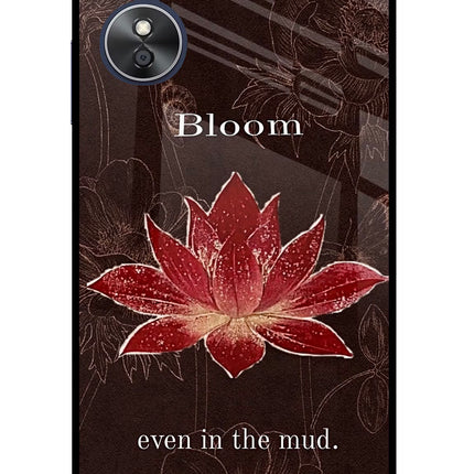 Bloom Oppo A17 Glass Case Back Cover by Casekaro