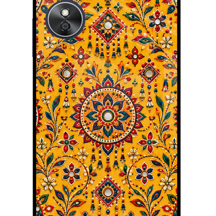Sunlit Aura Oppo A17 Glass Case
