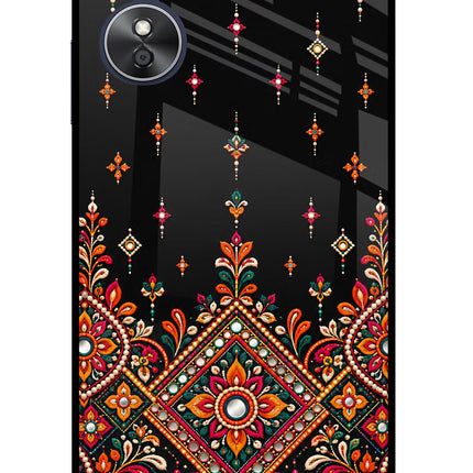 Noir Mehfil Oppo A17 Glass Case