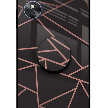 Geometric Pattern Oppo A17 Pop Case by Casekaro