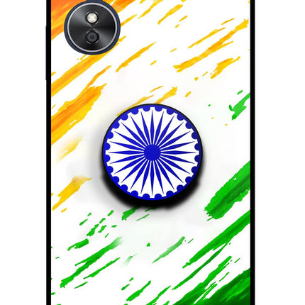 Indian Flag Ashoka Chakra Oppo A17 Pop Case by Casekaro