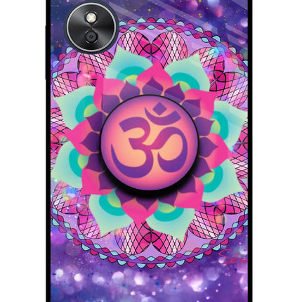 Om Purple Oppo A17 Pop Case by Casekaro