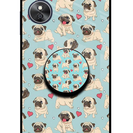 Pug Dog Oppo A17 Pop Case by Casekaro