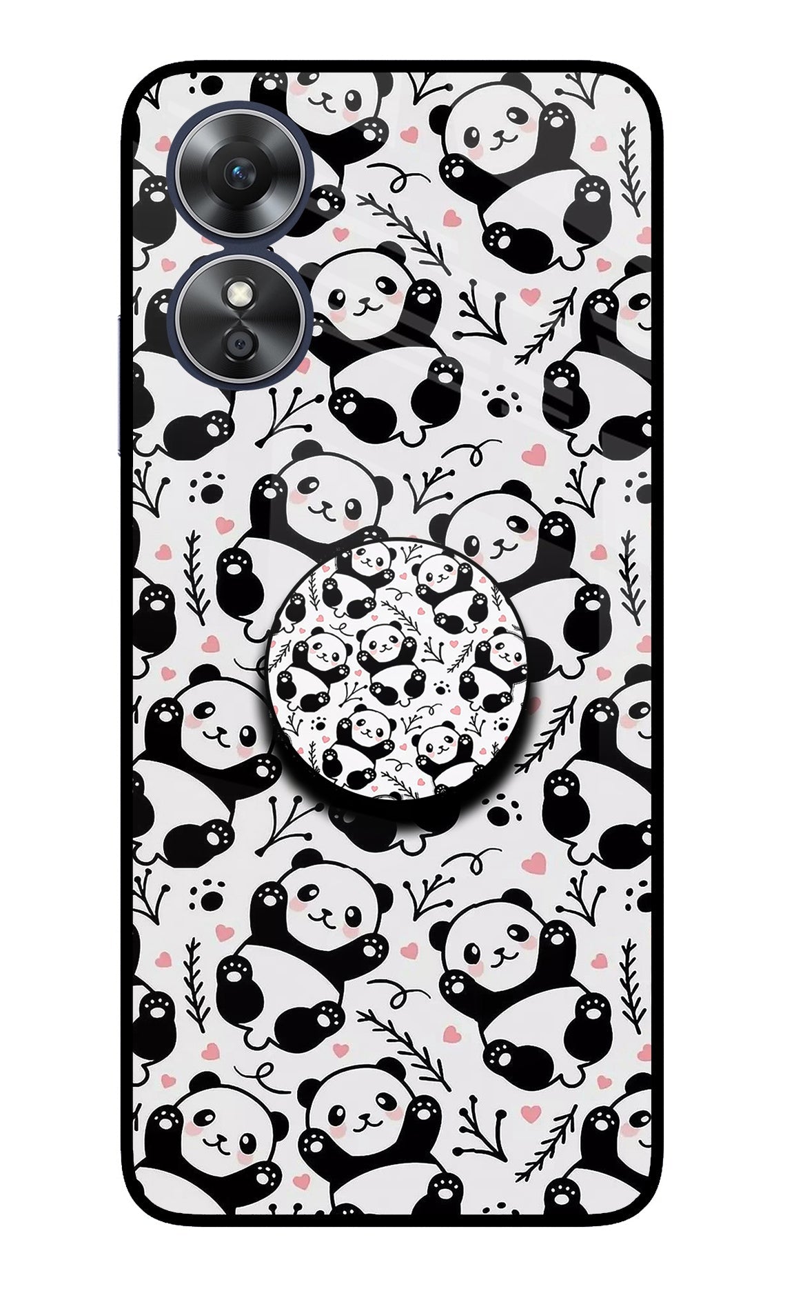 Cute Panda Oppo A17 Pop Case