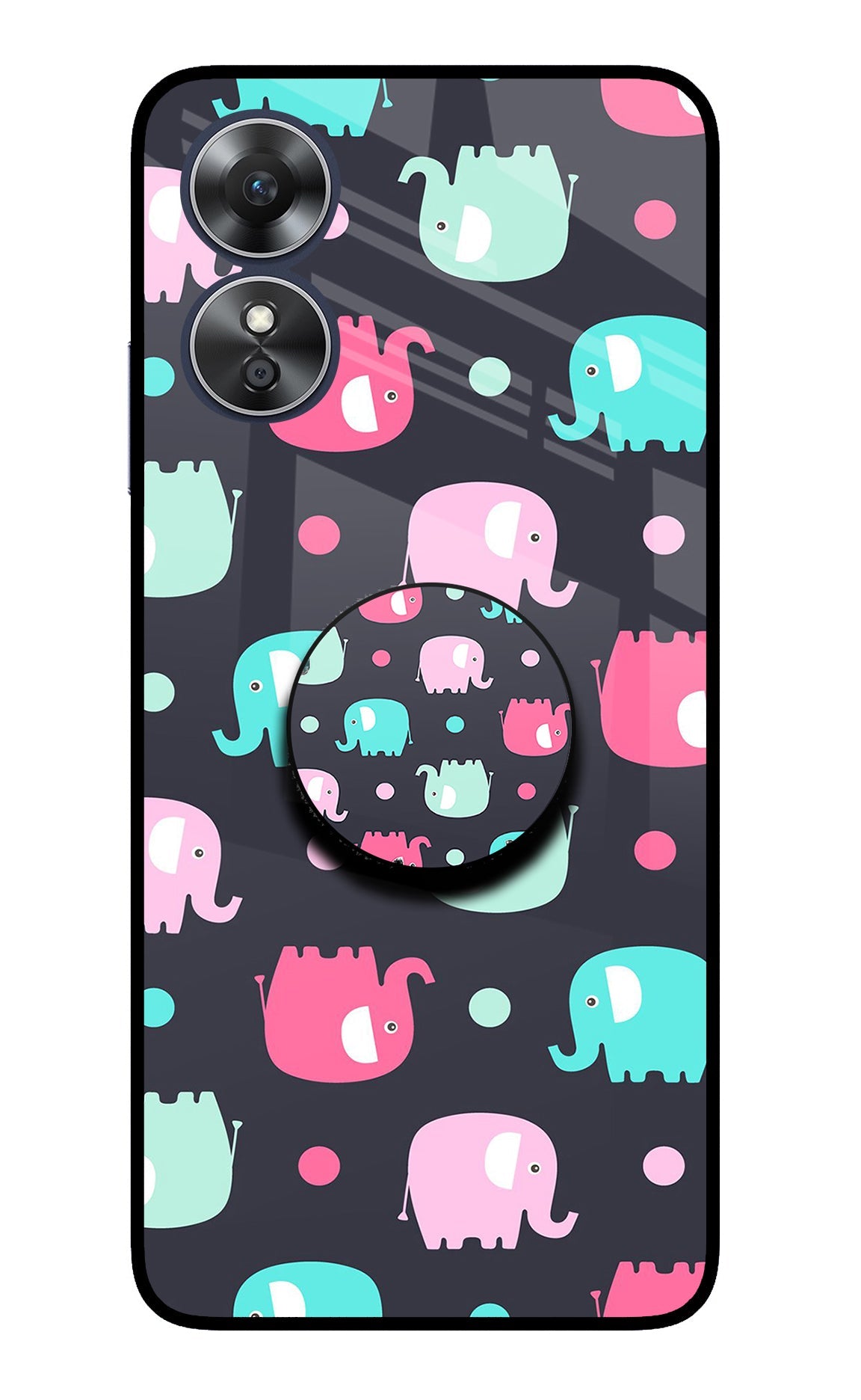 Baby Elephants Oppo A17 Pop Case