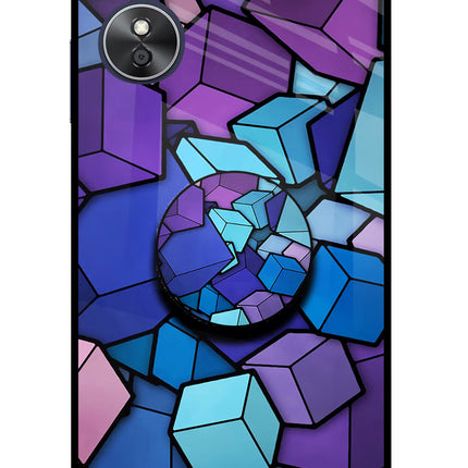 Cubic Abstract Oppo A17 Pop Case by Casekaro