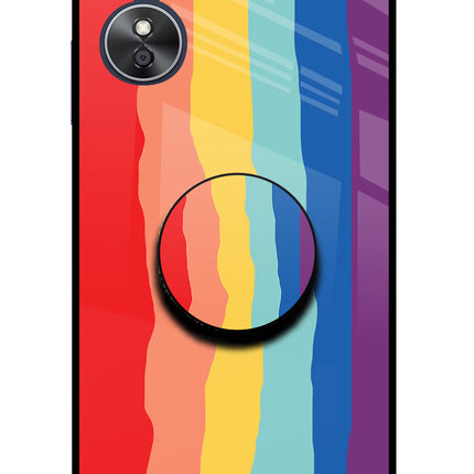 Rainbow Oppo A17 Pop Case by Casekaro