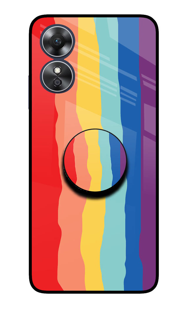 Rainbow Oppo A17 Pop Case by Casekaro