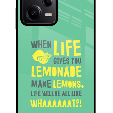 Quote Poco X5 5G Glass Case Back Cover by Casekaro