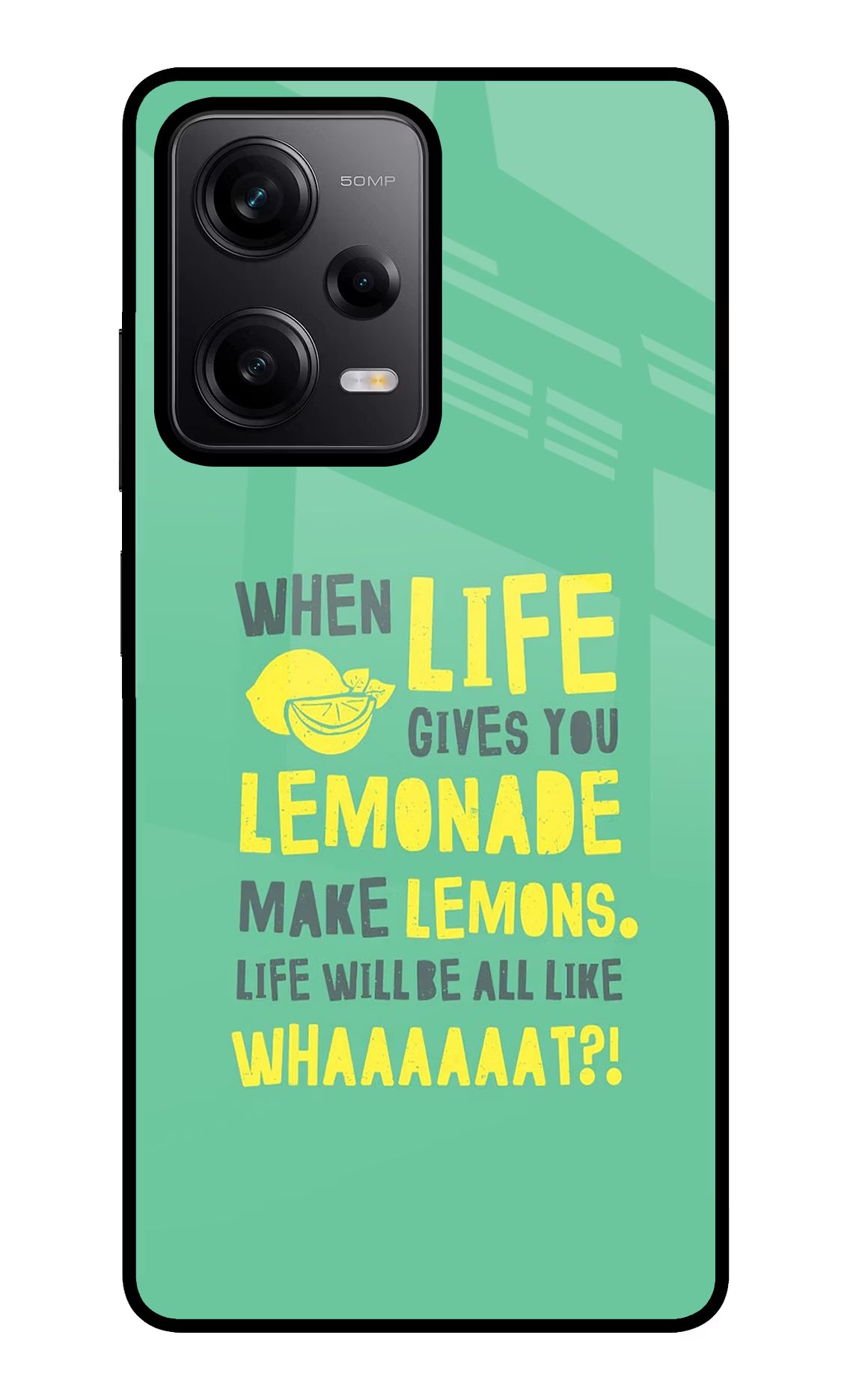 Quote Poco X5 5G Glass Case Back Cover by Casekaro