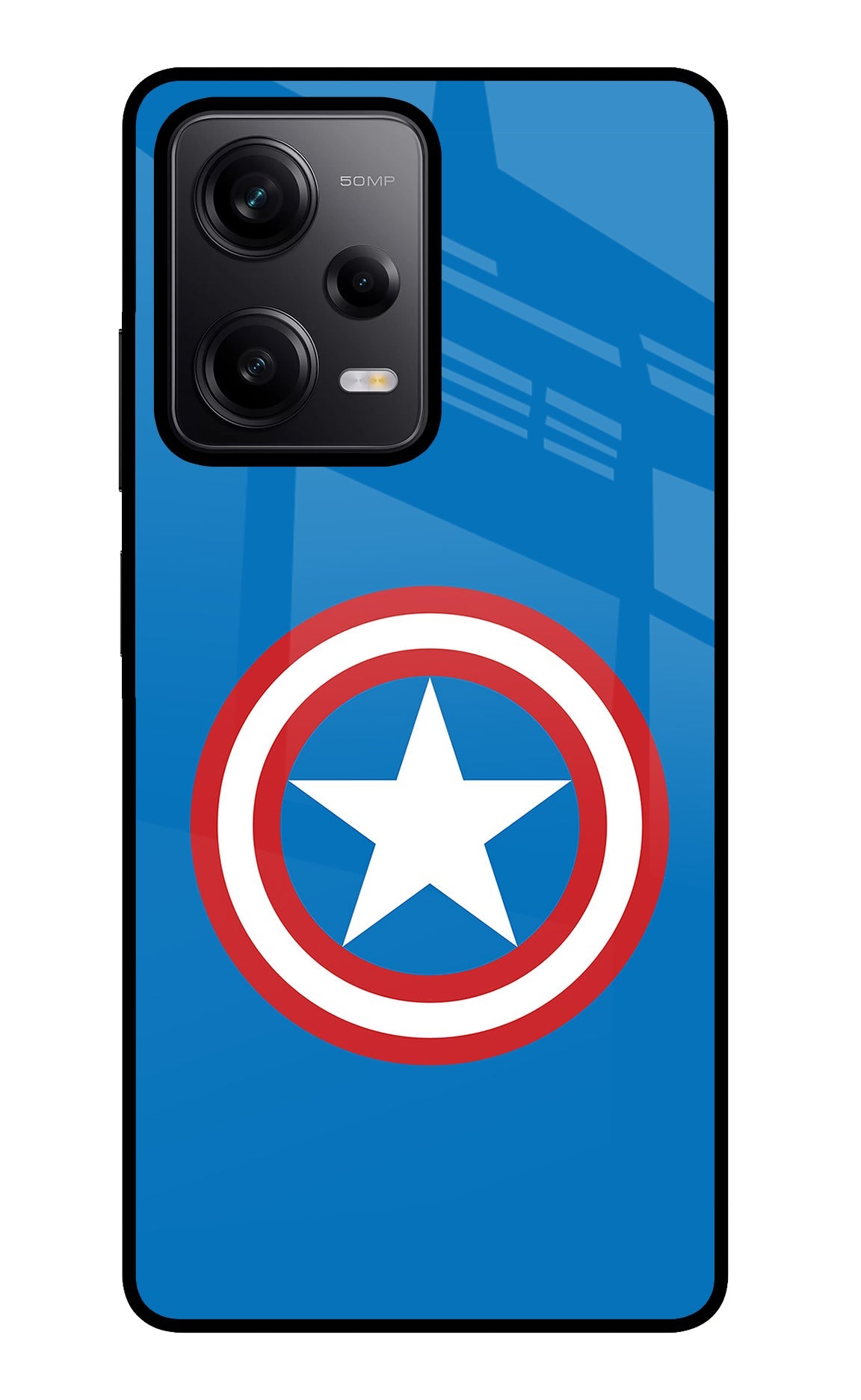 Captain America Logo Poco X5 5G Glass Case