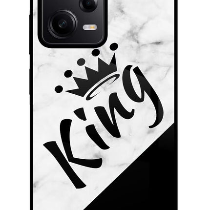 King Poco X5 5G Glass Case Back Cover by Casekaro