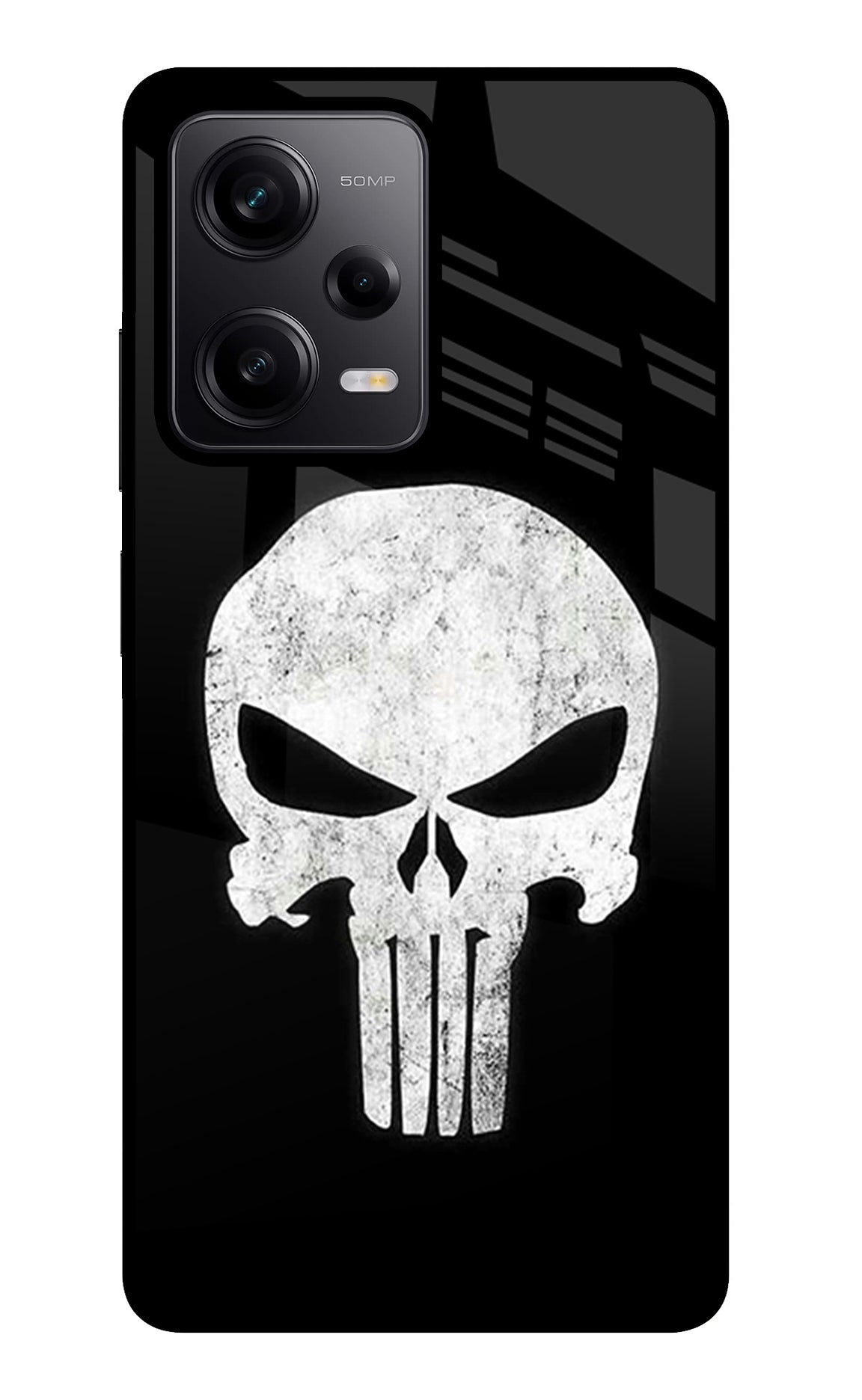 Punisher Skull Poco X5 5G Glass Case