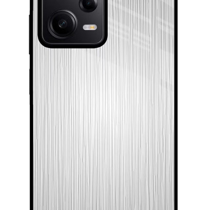 Wooden Grey Texture Poco X5 5G Glass Case Back Cover by Casekaro