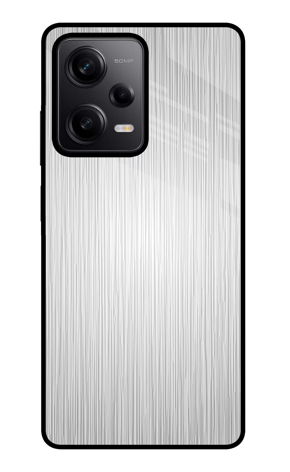 Wooden Grey Texture Poco X5 5G Glass Case Back Cover by Casekaro