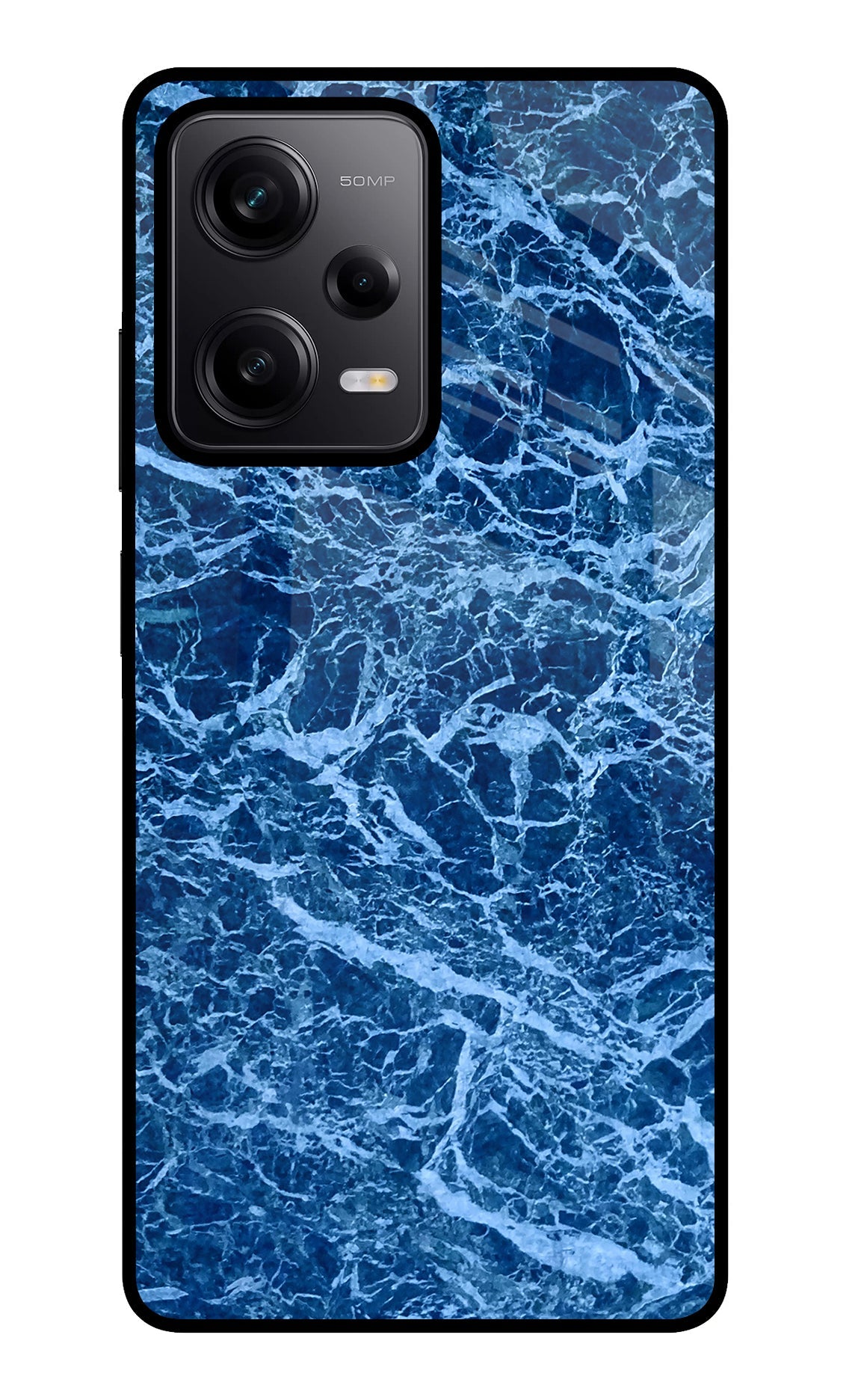 Blue Marble Poco X5 5G Glass Case