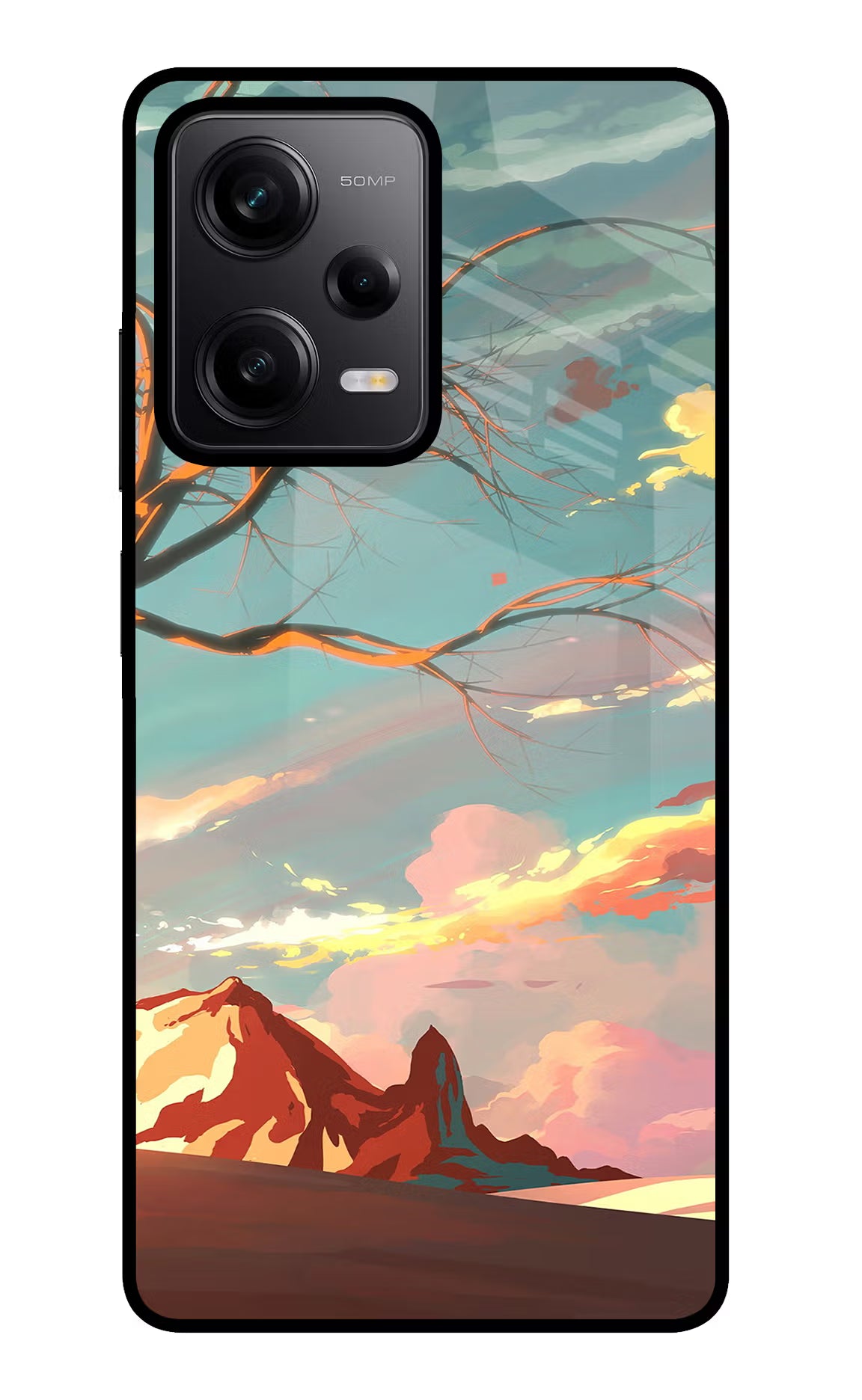 Scenery Poco X5 5G Glass Case Back Cover by Casekaro