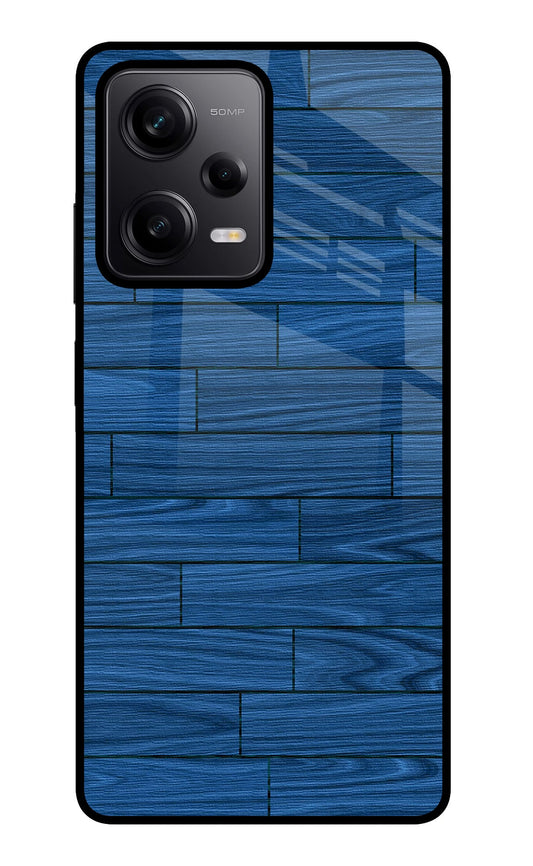 Wooden Texture Poco X5 5G Glass Case