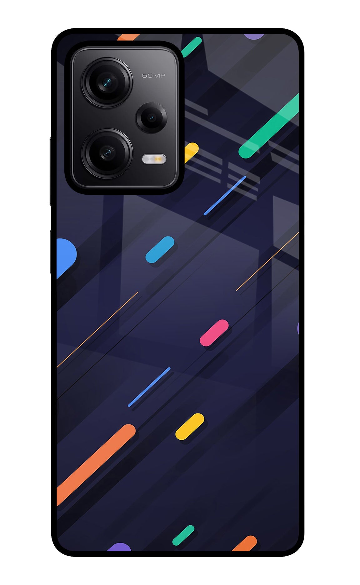 Abstract Design Poco X5 5G Glass Case