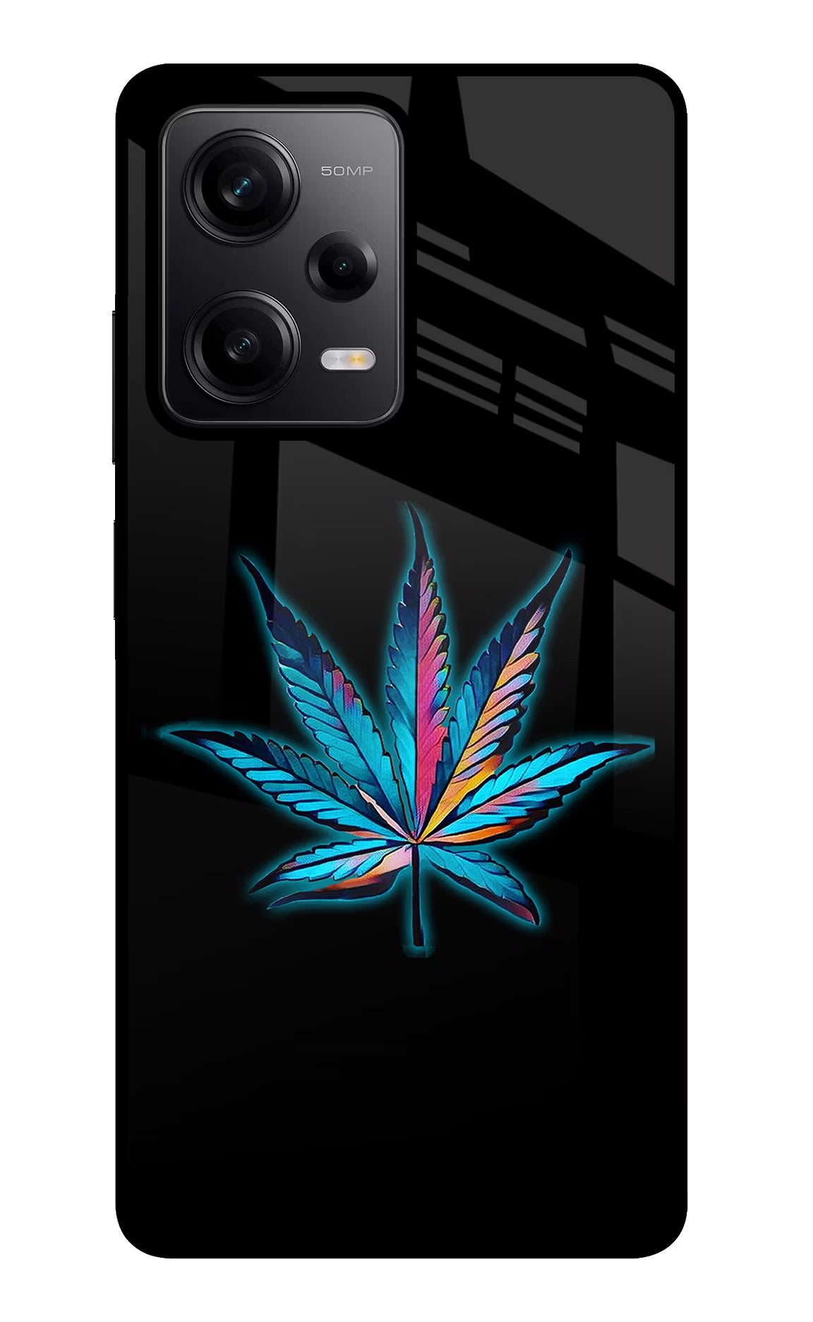 Weed Poco X5 5G Glass Case Back Cover by Casekaro