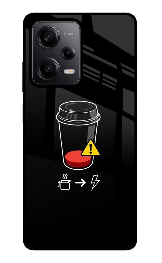 Coffee Poco X5 5G Glass Case