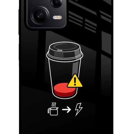 Coffee Poco X5 5G Glass Case Back Cover by Casekaro