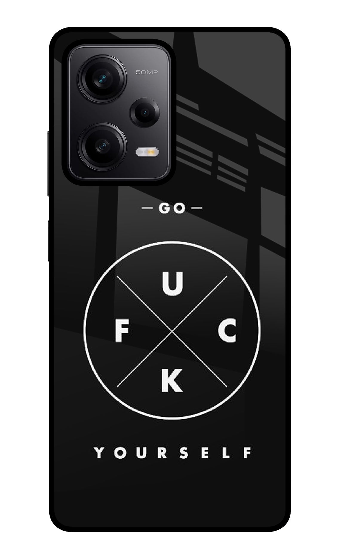 Go Fuck Yourself Poco X5 5G Glass Case