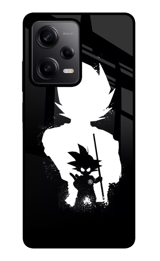 Goku Shadow Poco X5 5G Glass Case
